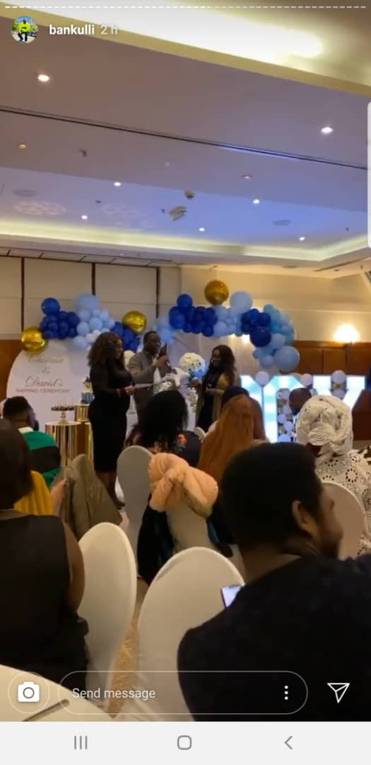Photos from naming ceremony of Davido and Chioma