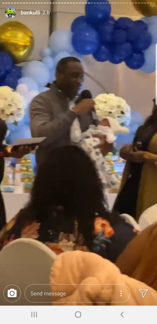 Photos from naming ceremony of Davido and Chioma
