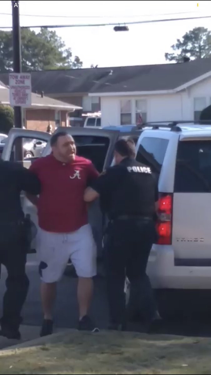 Trump fan arrested by police after stabbing and deflating? 