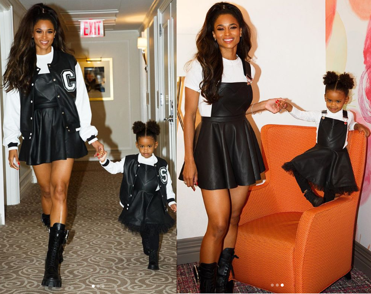 Stunning new photos of Ciara and her daughter Sienna rocking matching outfits