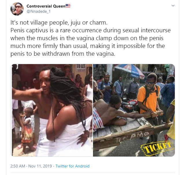 Nigerian lady denies the existence of 