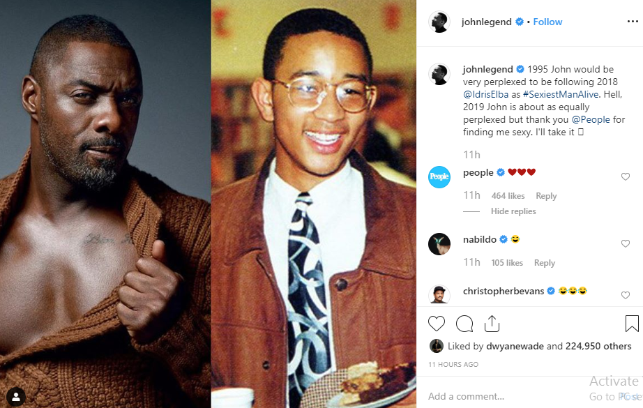 John Legend named 2019 