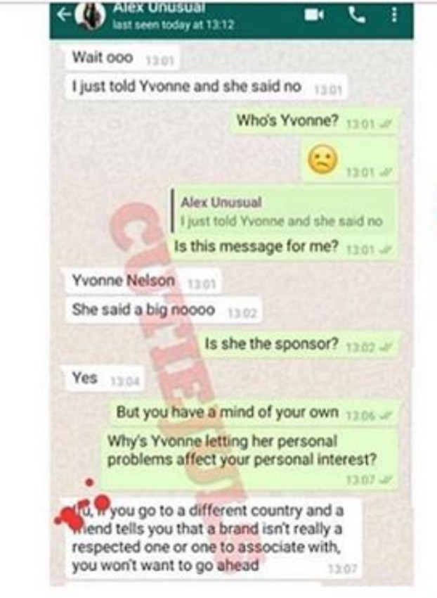 "Please forgive me" Ifu Ennada apologizes after chats between her and Alex leaked and showed her insulting Yvonne Nelson