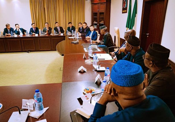 Photos: VP Yemi Osinbajo receives Ali-Baba chairman, Jack Ma at the Presidential Villa, Abuja