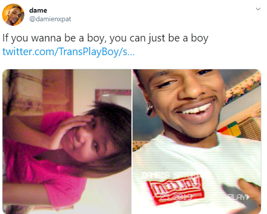 Women who transitioned to men share before and after photos with the caption: "If you wanna be a boy, you can just be a boy"