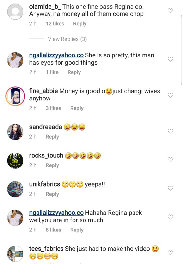 Nigerians react as new video of Regina Daniel