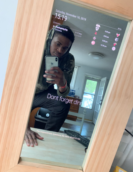Man who set a goal to build a Smart Mirror this year has achieved his goal 