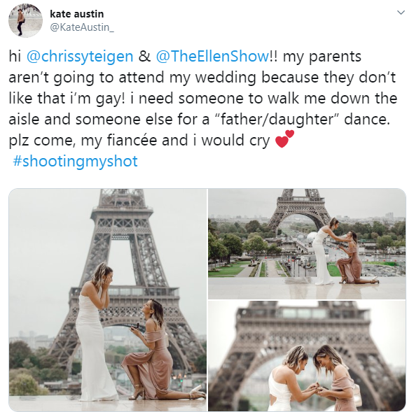 Ellen DeGeneres agrees to walk lesbian couple down the aisle after one partner revealed her parents won