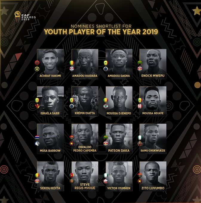 Ndidi, Ighalo, and Osimhen shortlisted in 30-man list for 2019 African Player of the Year Award