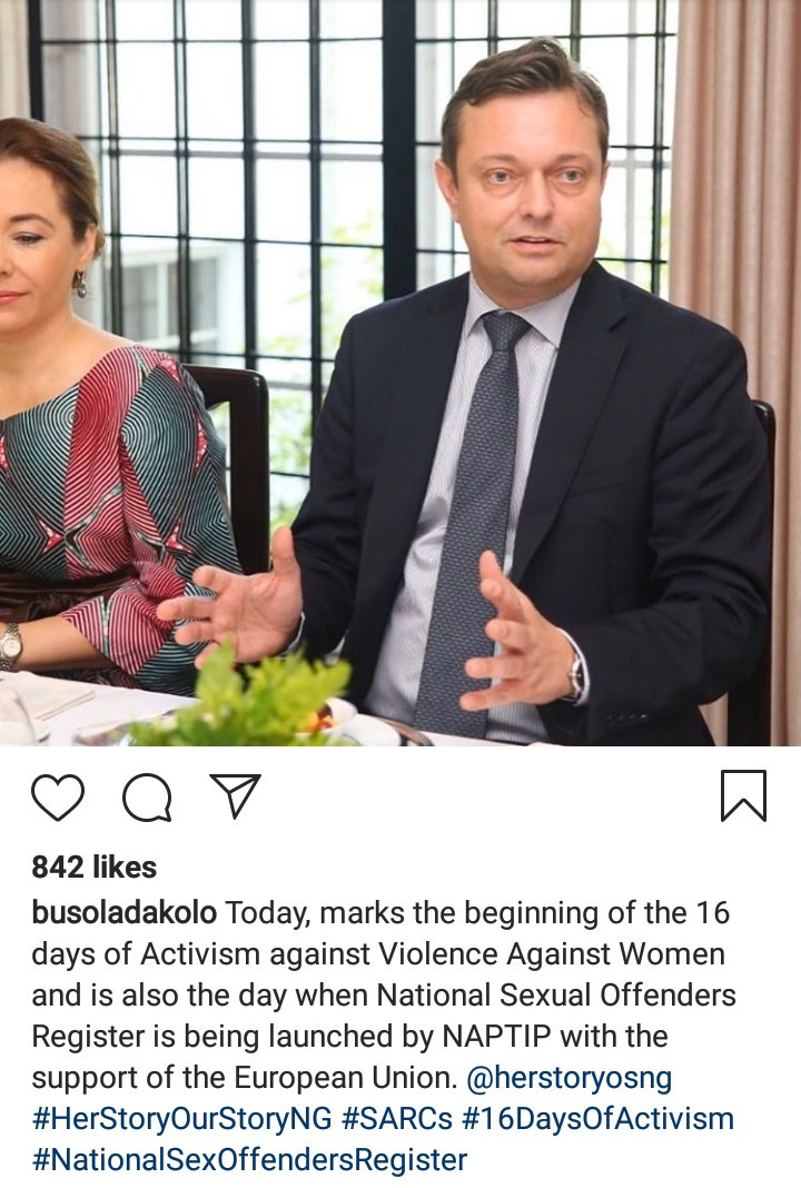 Busola Dakolo, other Nigerians react as the first national Sexual Offenders Register is launched in Nigeria