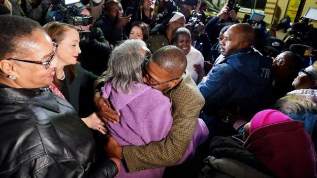 Three men wrongly jailed for life, set free after 36 years in prison (photos)