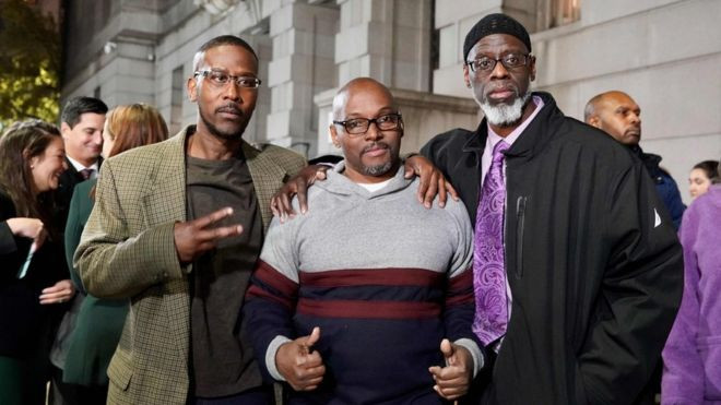 Three men wrongly jailed for life, set free after 36 years in prison (photos)