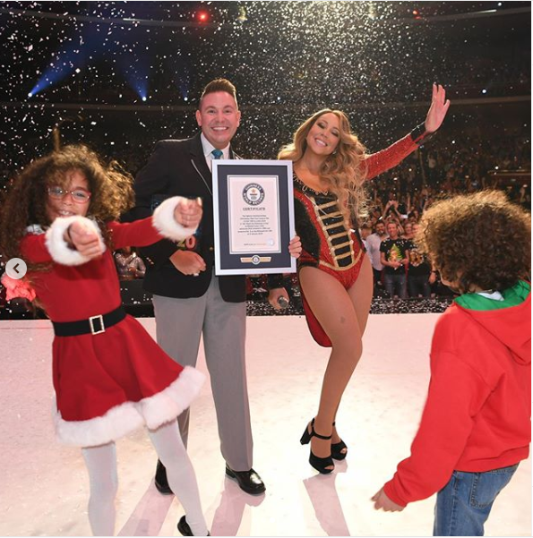 Mariah Carey breaks three Guinness World Records with her Christmas classic song (Photos)