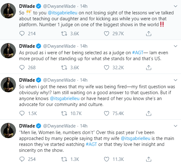 Gabrielle Union reportedly fired from 