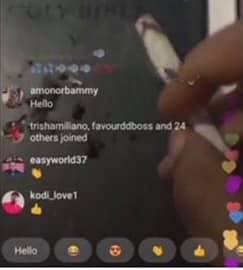 Actress Etinosa says Proverbs 22vs6 is a scam as she smokes and uses the Bible as an ashtray 