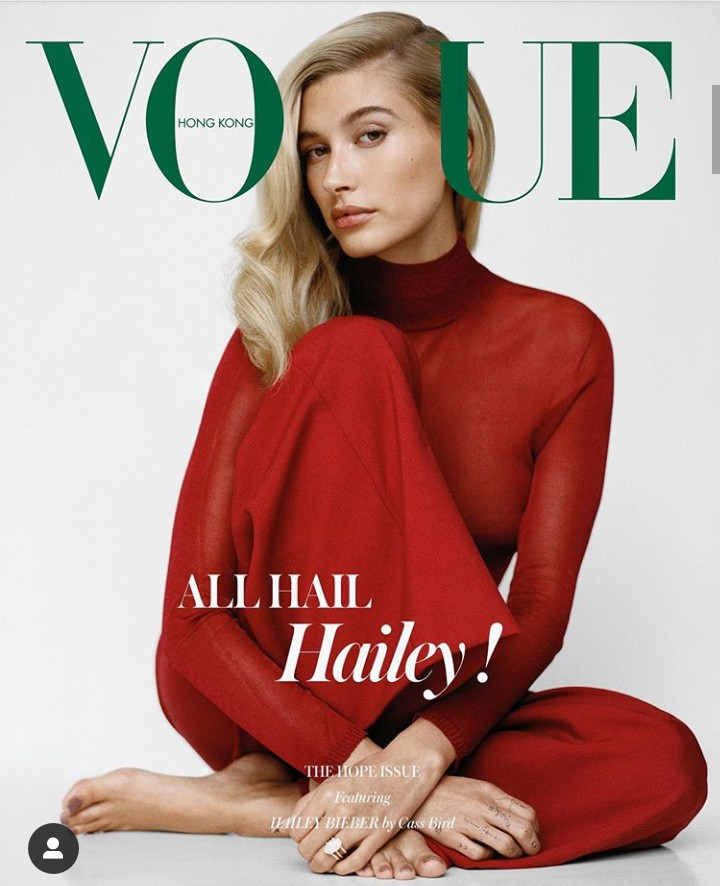 Hailey Baldwin Bieber covers Vogue Hong Kong