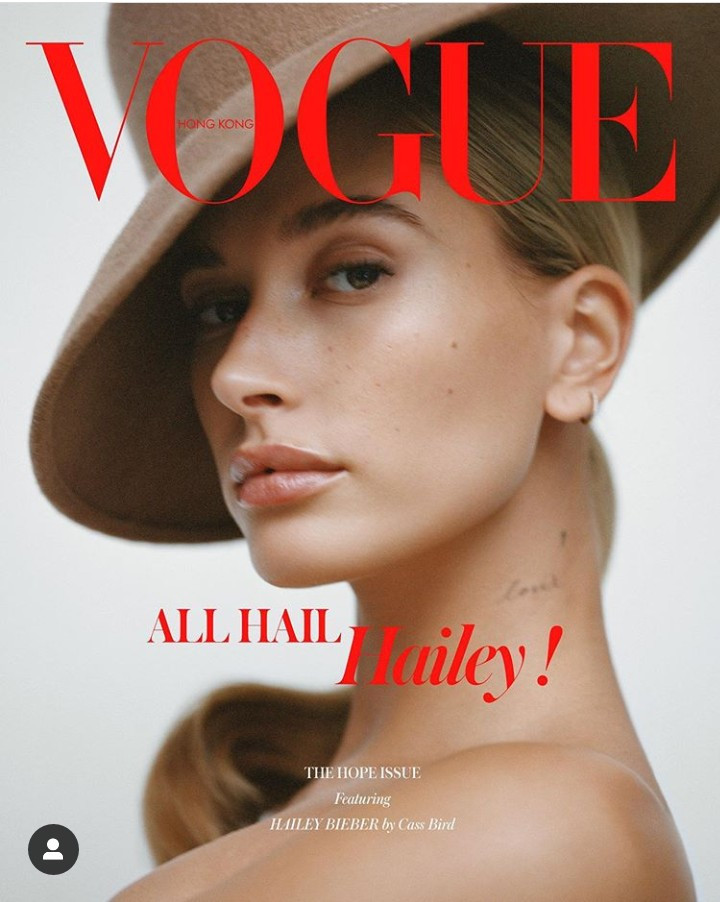 Hailey Baldwin Bieber covers Vogue Hong Kong