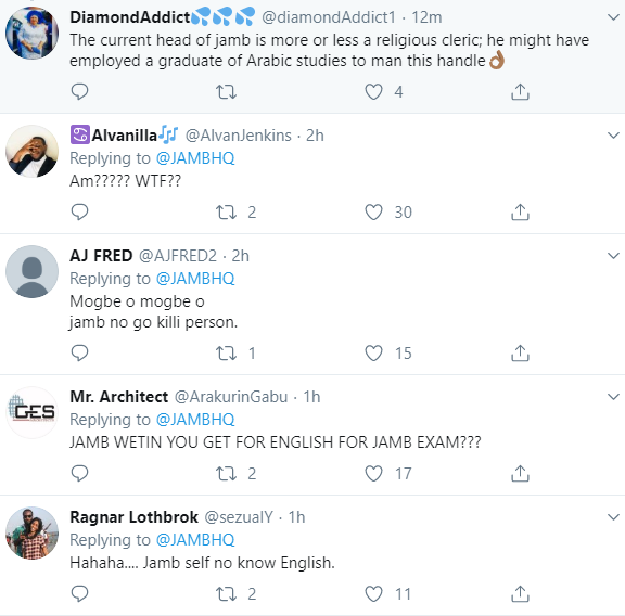 Nigerians correct JAMB