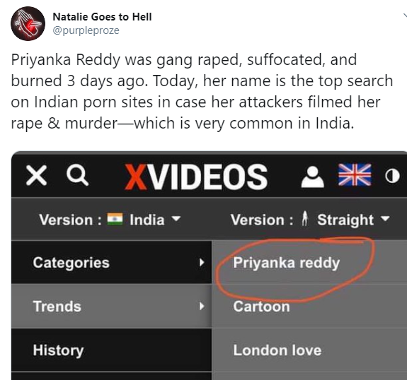 Twitter users react in shock after web users storm porn site to search for video of an Indian rape victim