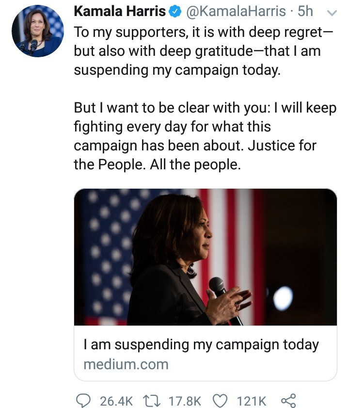 Kamala Harris savagely replies Trump after he made fun of her for leaving the presidential race