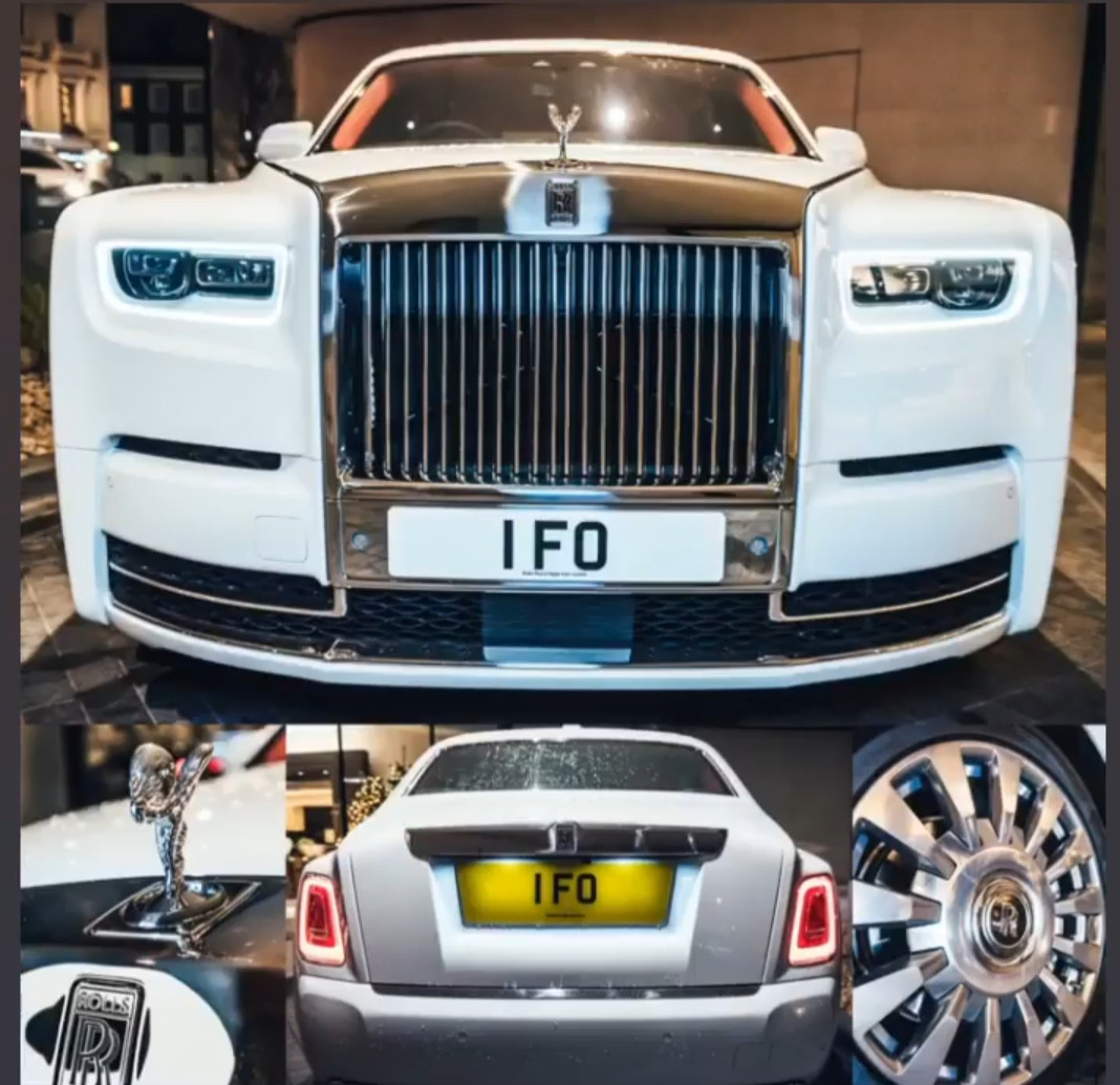 Billionaire businessman Femi Otedola spends ?300k for special 1FO number plates on his brand new ?550k Rolls Royce Phantom (photos)