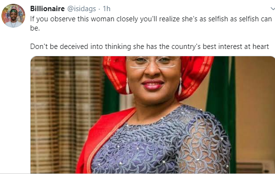 Nigerians react to Aisha Buhari