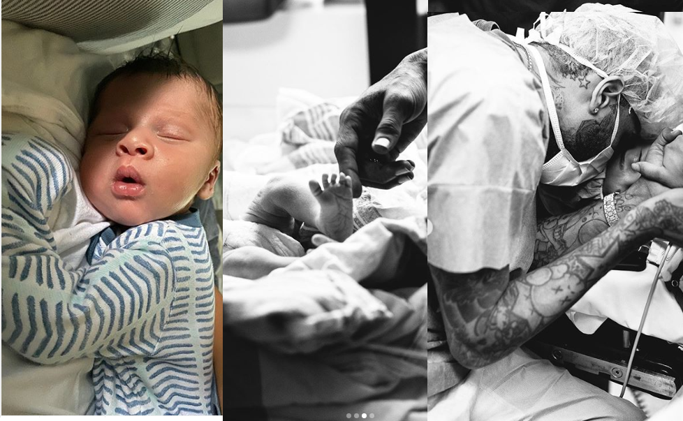 Chris Brown shares first photo of his adorable son, Aeko Catori Brown