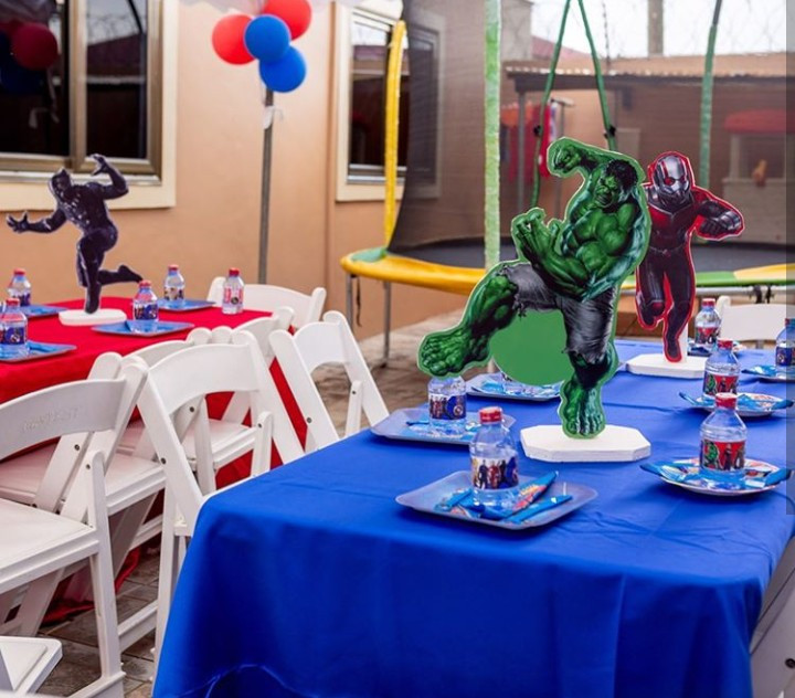 Juliet Ibrahim throws superhero-themed party for her son to celebrate his 9th birthday (photos)