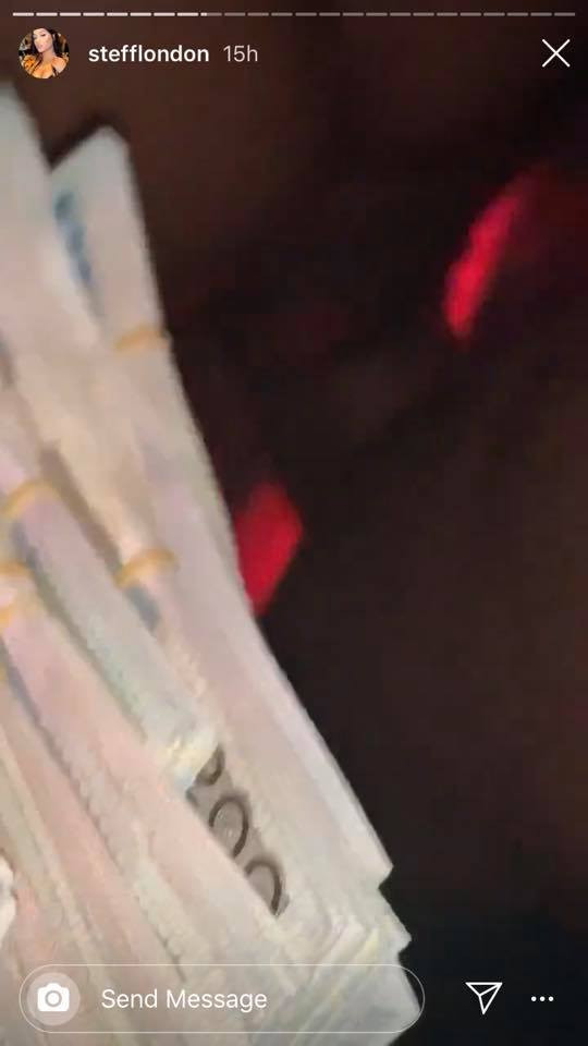 Burna Boy and Stefflon Don hit the strip club, throw money on strippers ( 18+ photos)