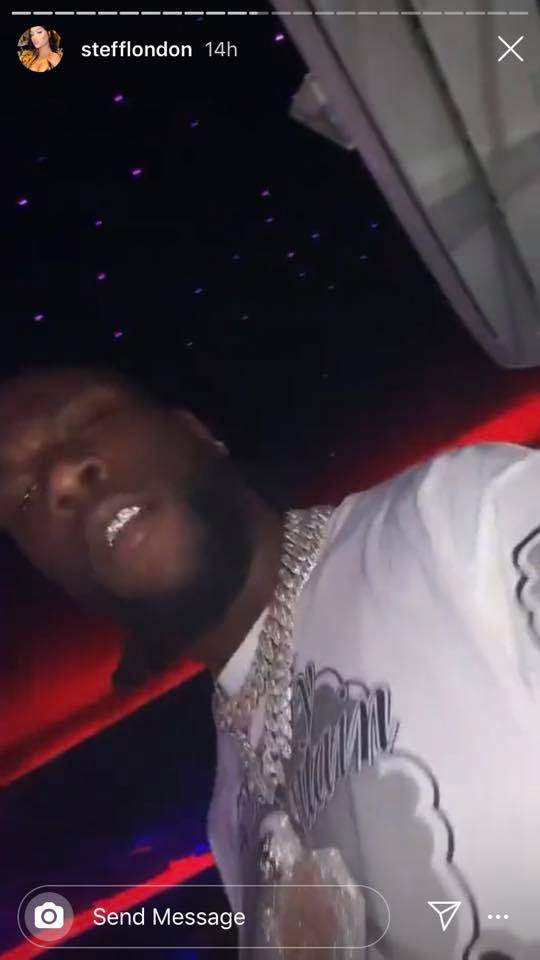 Burna Boy and Stefflon Don hit the strip club, throw money on strippers ( 18+ photos)