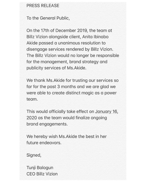 Teebillz releases official statement confirming end of his management deal with BBNaija