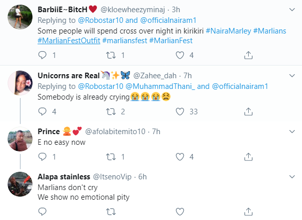 Twitter users react after alleged Naira Marley fans aka Marlians were picked up by the police for scaling fence and bypassing security at his concert (video)