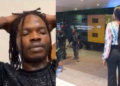 Twitter users react after alleged Naira Marley fans aka Marlians were picked up by the police for scaling fence and bypassing security at his concert (video)