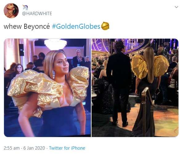 Moment people stopped to stare as Beyonce and Jay-Z made an entrance to the Golden Globes (video)