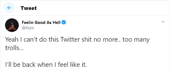 ?Too many trolls? - Singer Lizzo quits Twitter after suffering various attacks from online trolls