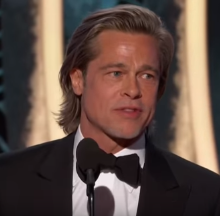 "Any woman I stand next to, they say I?m dating" - Brad Pitt says in his Golden Globes acceptance speech
