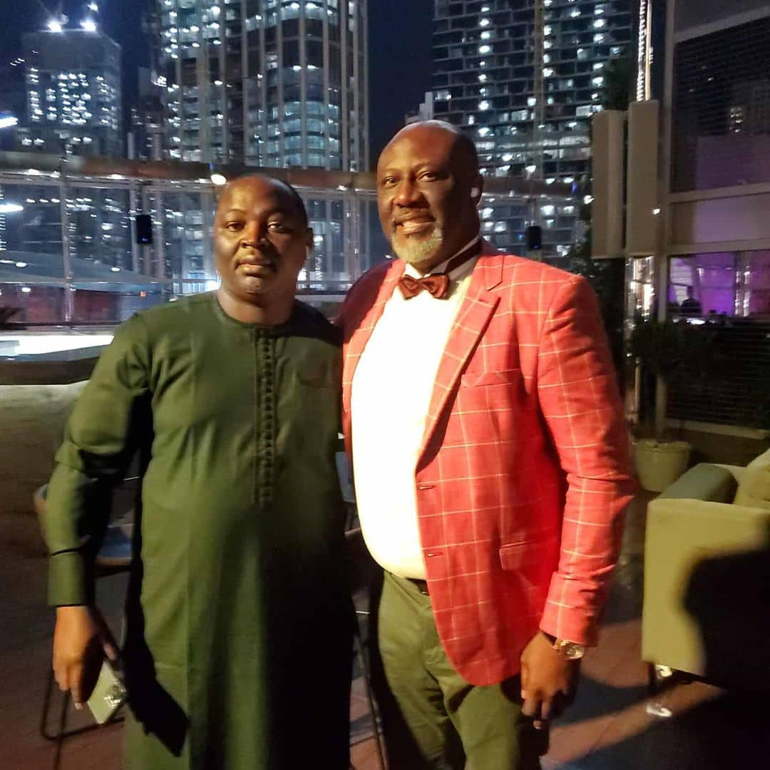 Dino Melaye shares photos from his birthday dinner in Dubai but Nigerians notice something interesting in one of the photos