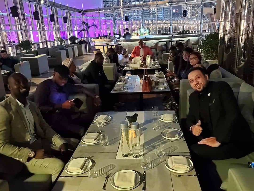 Dino Melaye shares photos from his birthday dinner in Dubai but Nigerians notice something interesting in one of the photos