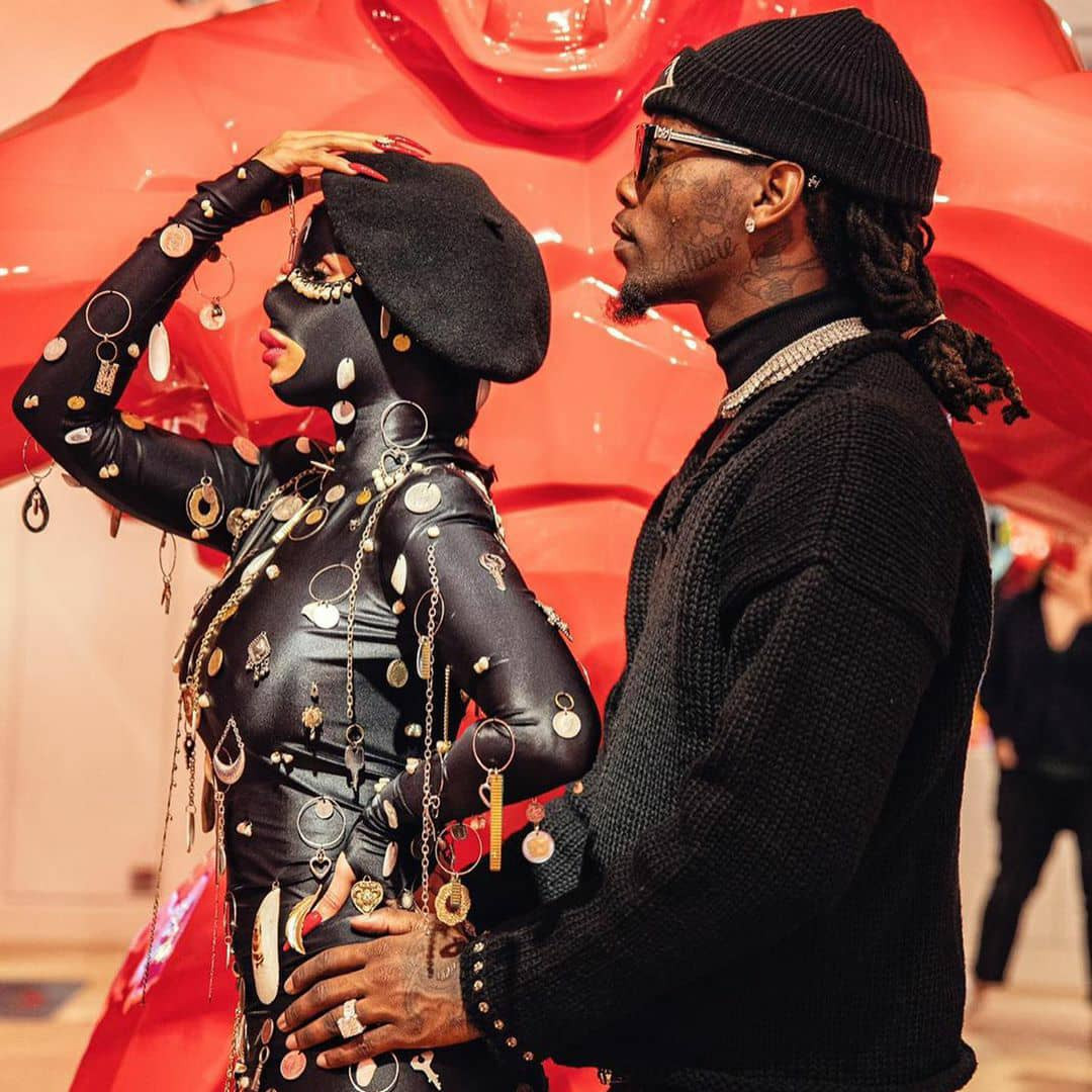 See the outfit Cardi B wore to Mens Fashion Week Paris that has got social media users talking