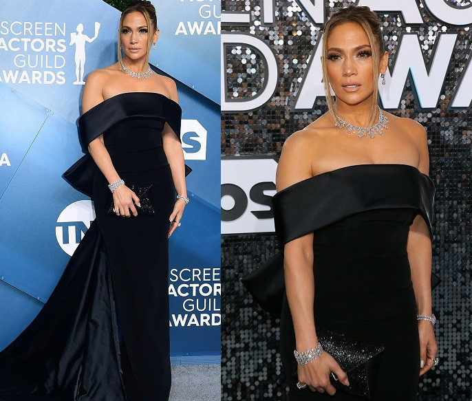 Jennifer Lopez dazzles in $9M worth of diamonds at SAG Awards (Photos)