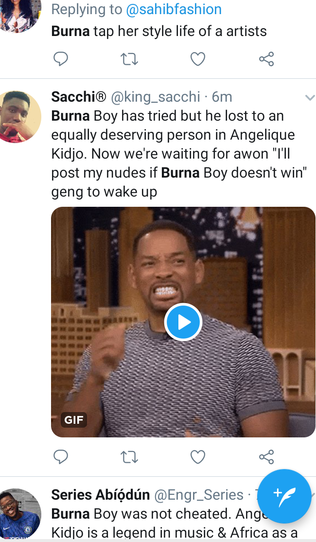 Nigerians react to Burna boy