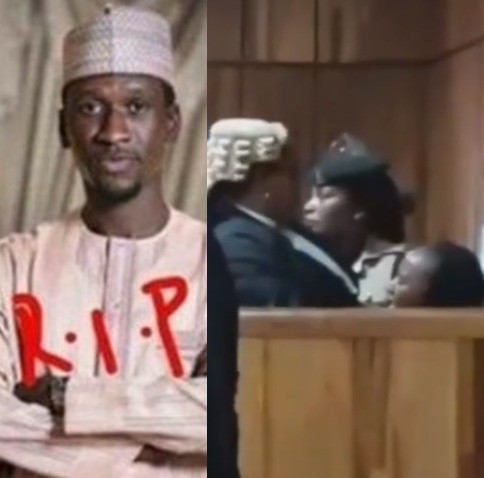 Moment Maryam Sanda broke down in tears after she was sentenced to death for stabbing her husband, Bilyaminu Bello to death in 2017 (video)