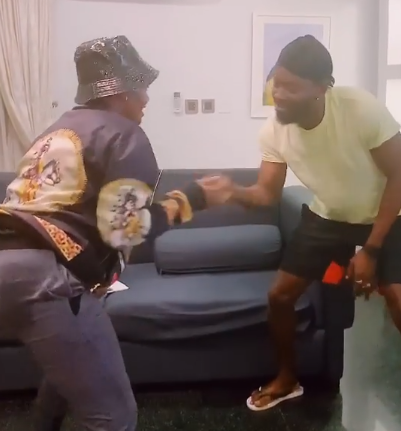 Singer Simi celebrates her husband with sweets words and a goofy video of them in their home