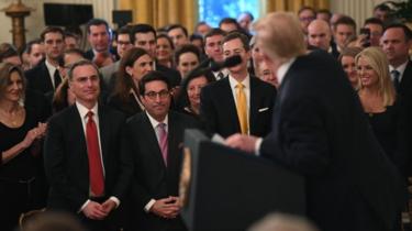 Mr Trump thanked his lawyers and Republican lawmakers