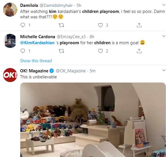 Kim Kardashian shows off her children