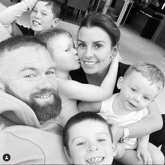 Coleen Rooney shares adorable family photo with her husband Wayne Rooney and their four sons