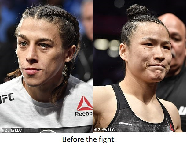 Two female MMA fighters are suspended after their brutal bout left them disfigured (Photos)