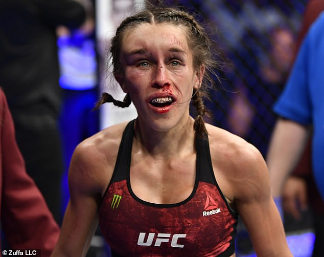 Two female MMA fighters are suspended after their brutal bout left them disfigured (Photos)