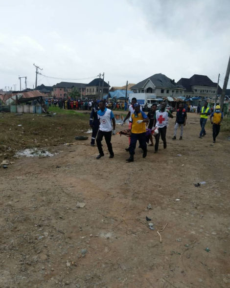 17 persons including couple with their three children perish in Abule Ado explosion, 50 houses destroyed