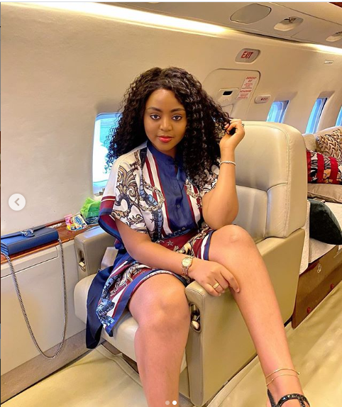 Regina Daniels and her husband Ned Nwoko all smiles as they jet off together (photos)